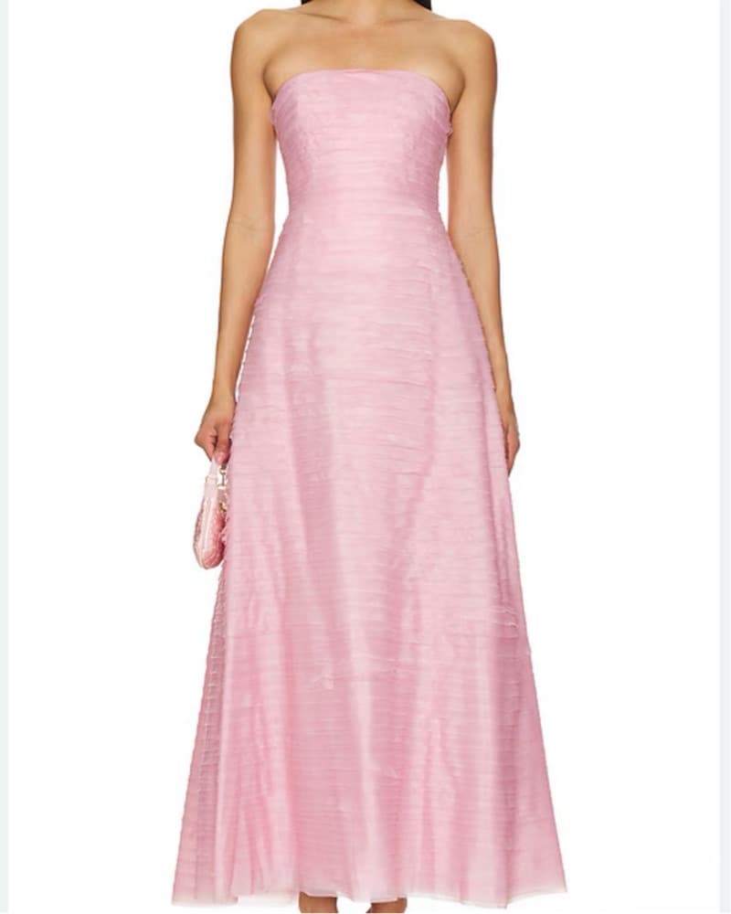 AJE Soundscape Dress Chalk Pink  - Image 2