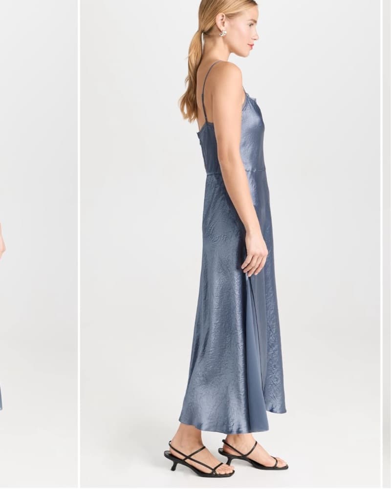 Vince Satin Slip Midi Dress - Image 5