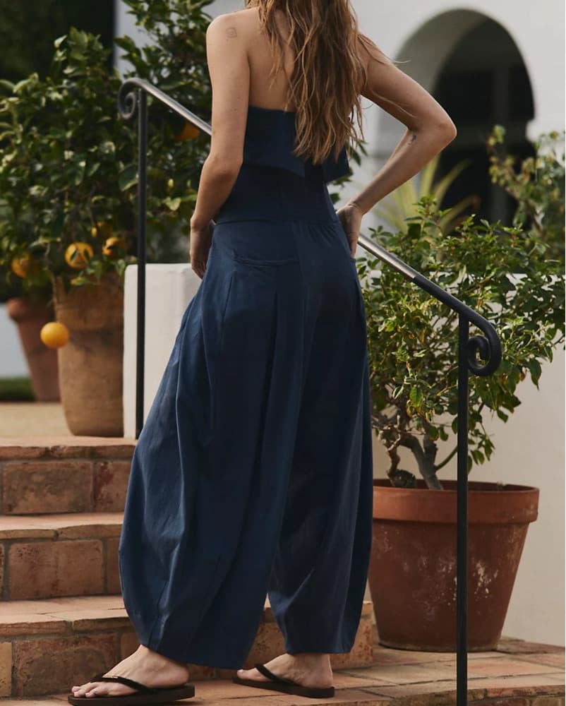 Boho Strapless Jumpsuit  - Image 3