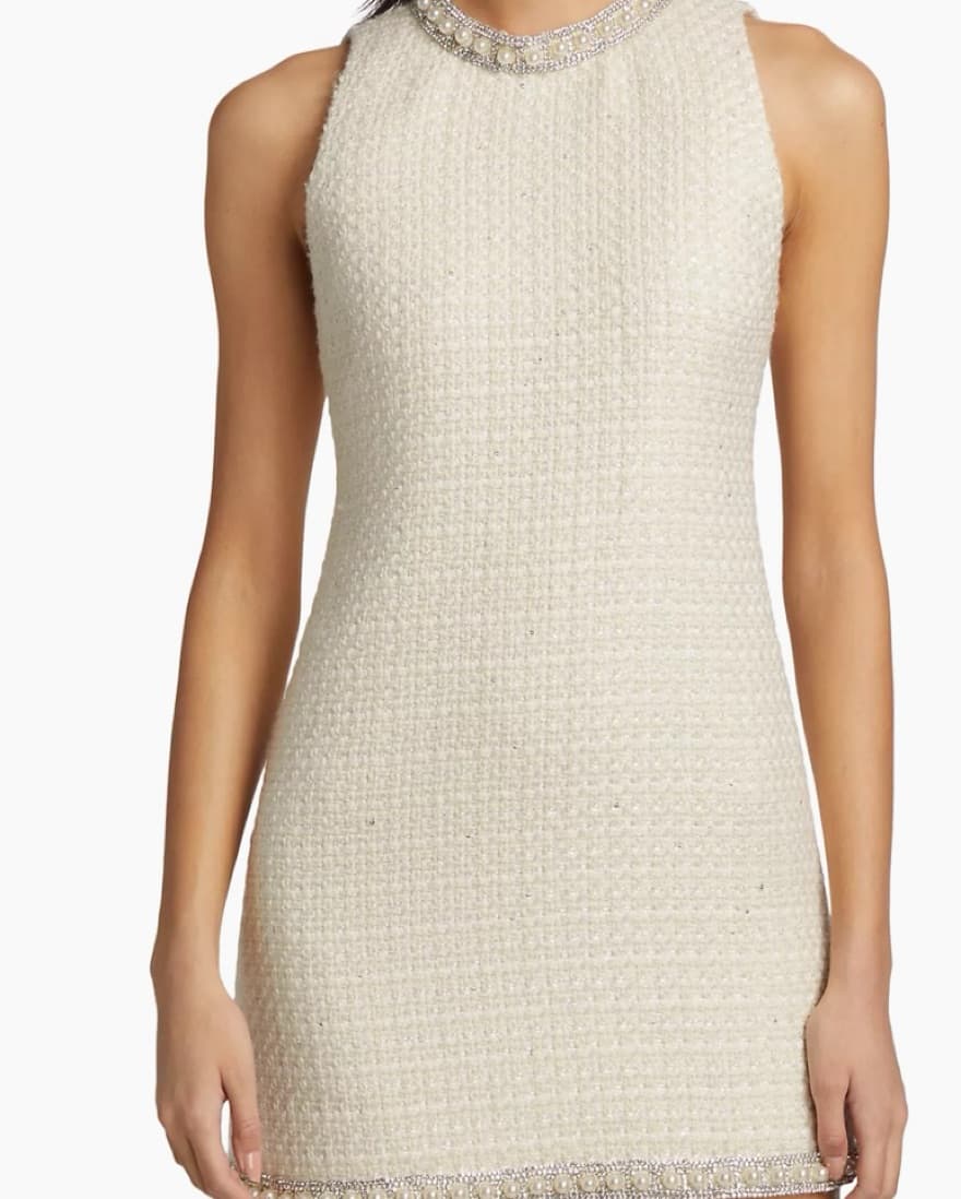 Coley embellished tweed minidress - Image 1