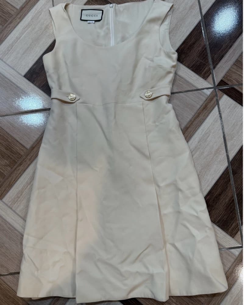 Gucci White A-line Dress - Image 2