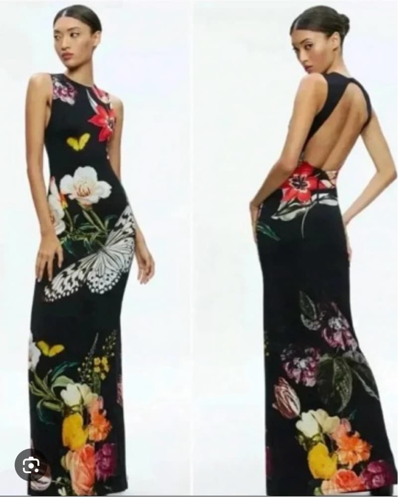 Vibrant Floral Print Maxi Dress - Image 2