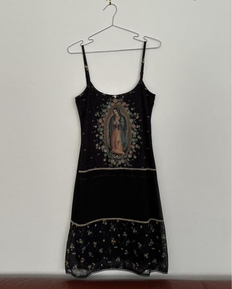 Vive Maria Black Virgin Mary Midi Dress - Image 4