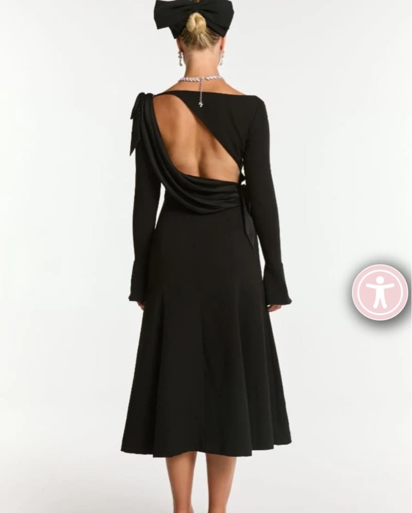 Nana Jacqueline Black Dress - Image 3
