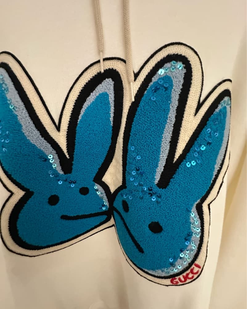Gucci Oversized Bunny Hoodie - Image 3