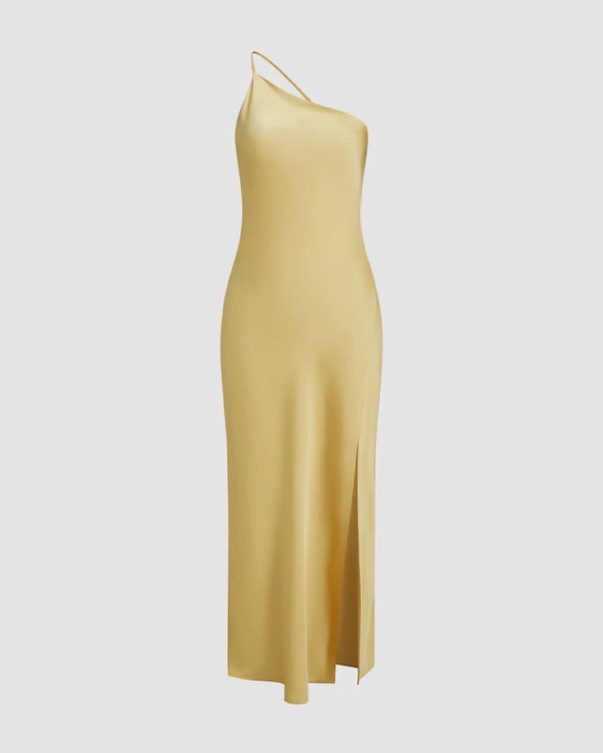 The Commense Yellow Slip Dress - Image 3