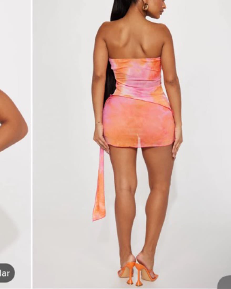 Vibrant Tie-Dye Strapless Mini Set - Image 3