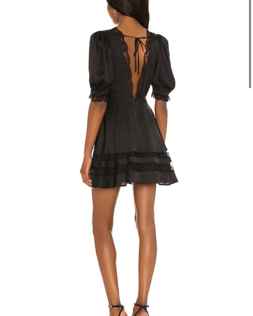 Majorelle Cami Mini Dress In Black - Image 3