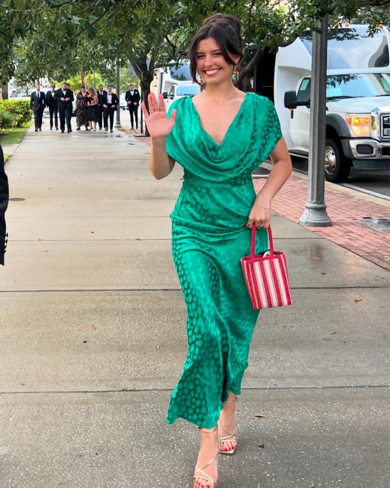 ODESSA DRESS GREEN - Image 1