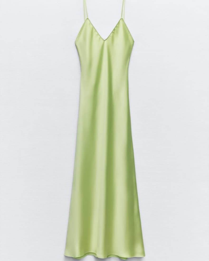 Satin Slip Dress  - Image 2