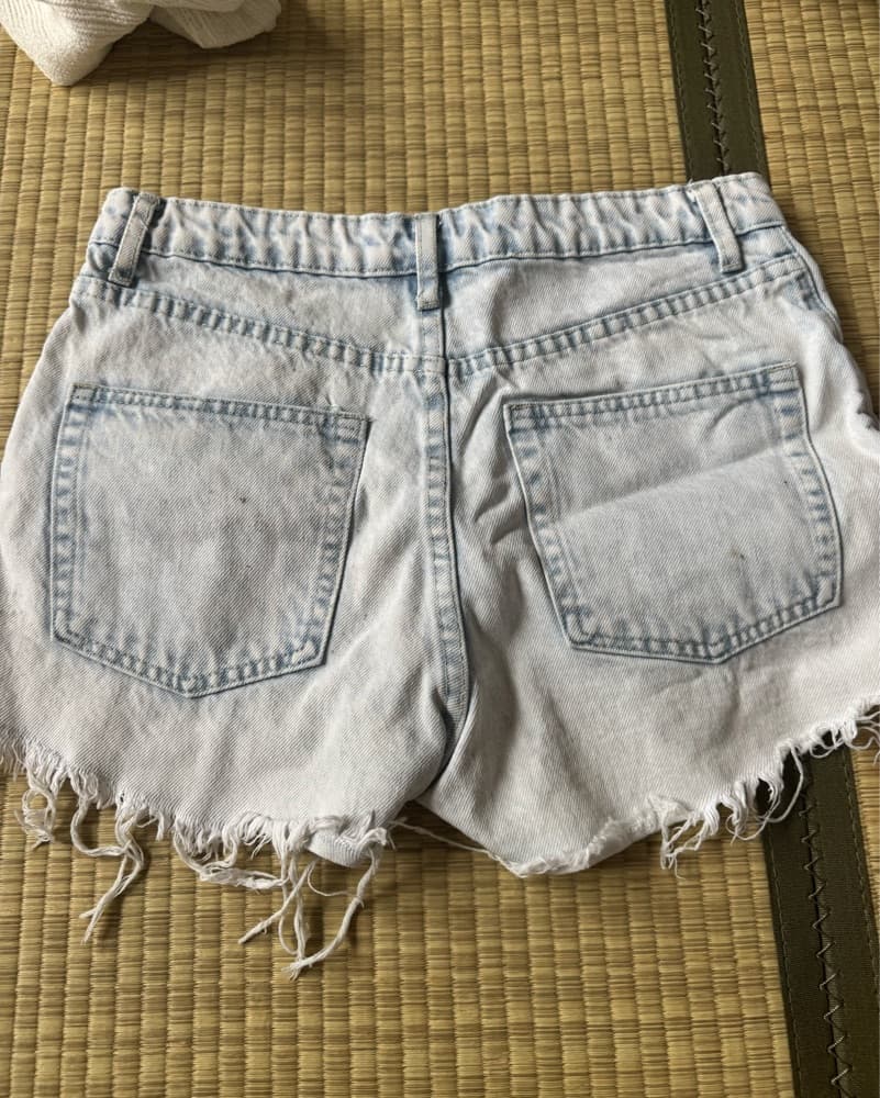 light Wash Denim Shorts - Image 3