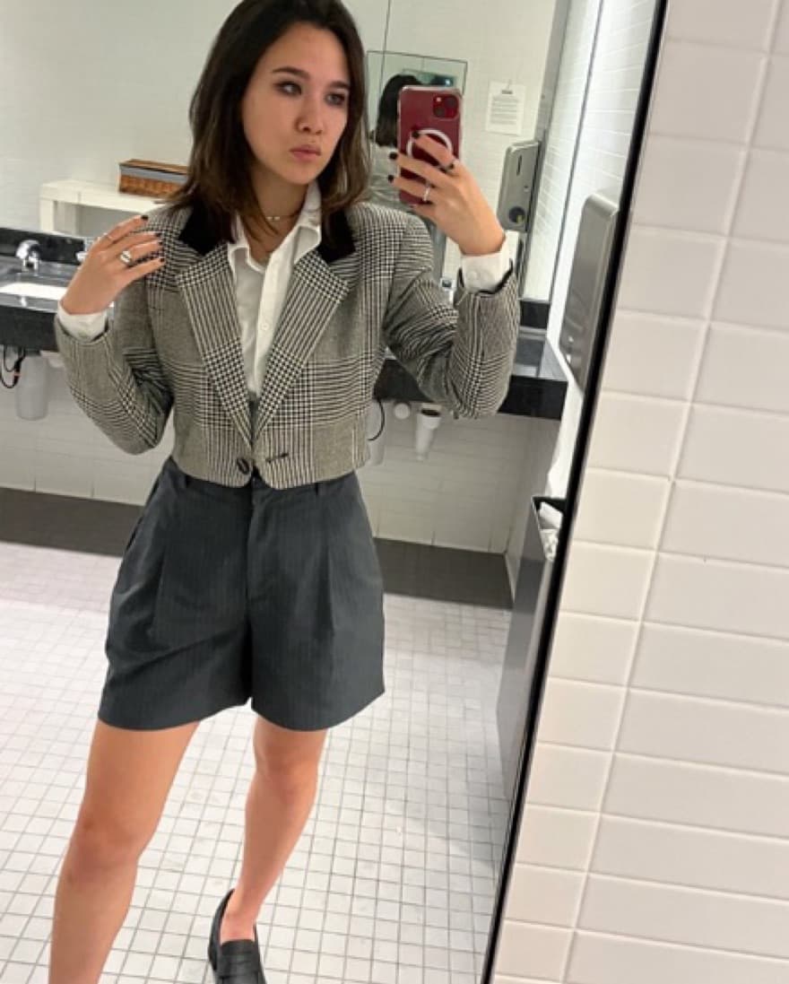 Vintage Oversized Shoulder Blazer - Image 1