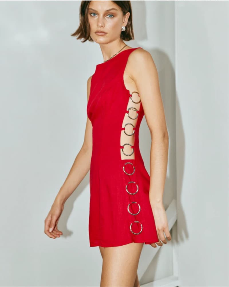 VRG GRL Discoteca Red Mini Dress  - Image 2