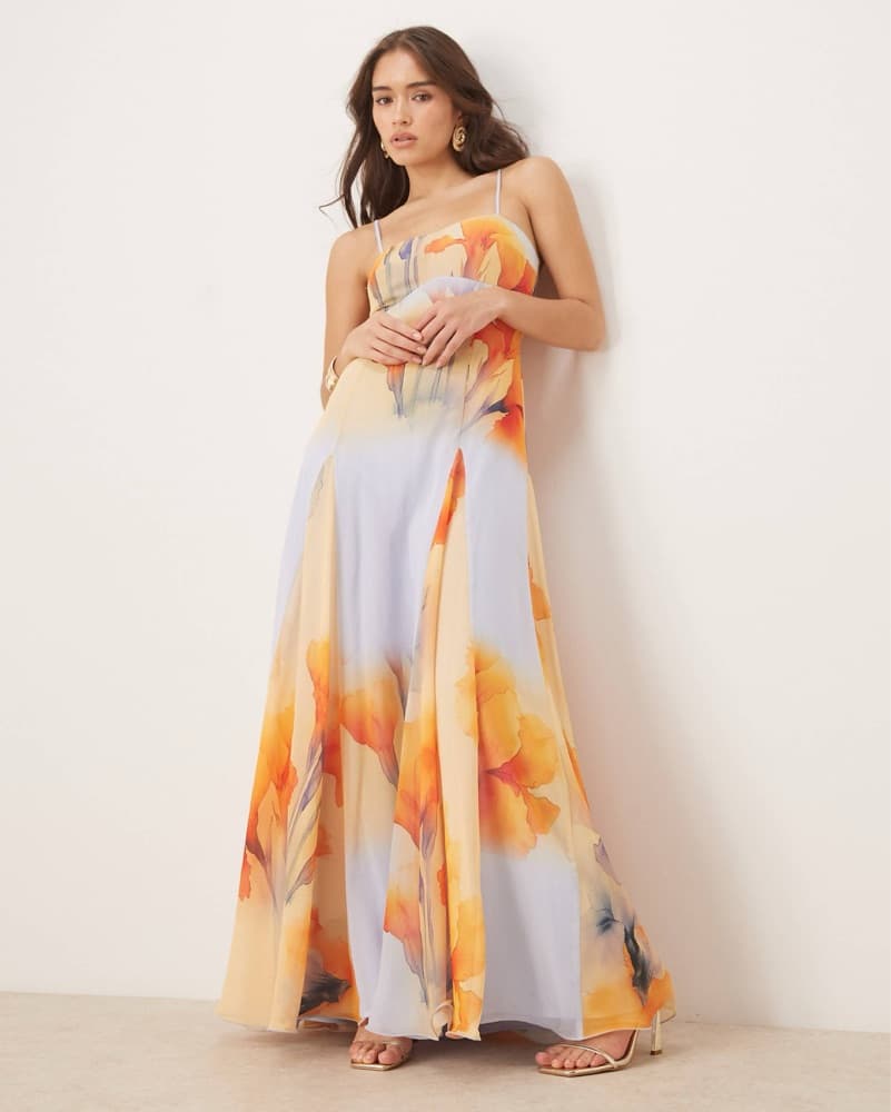 ASOS Strappy Chiffon Maxi Dress - Image 2