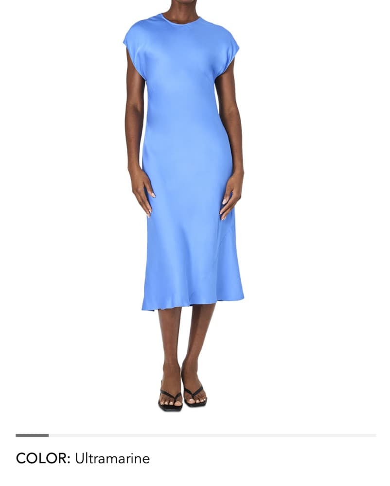 Chic Ultramarine Midi Dress - Image 1
