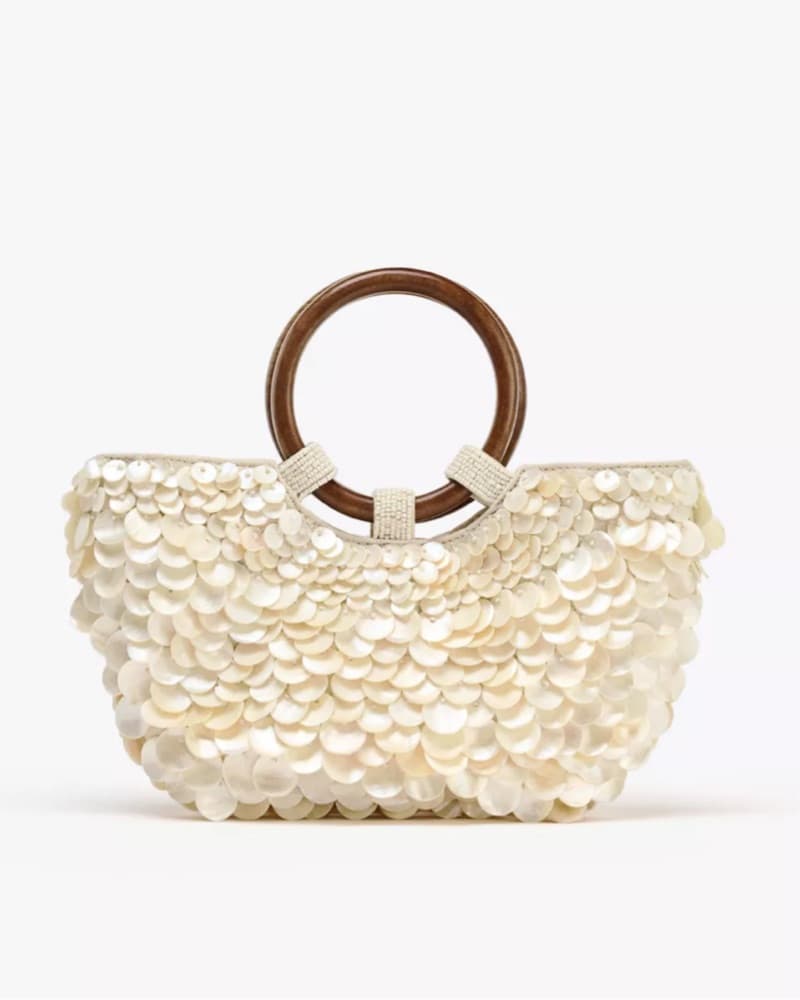 Zara Shell Embellished Tote - Image 1