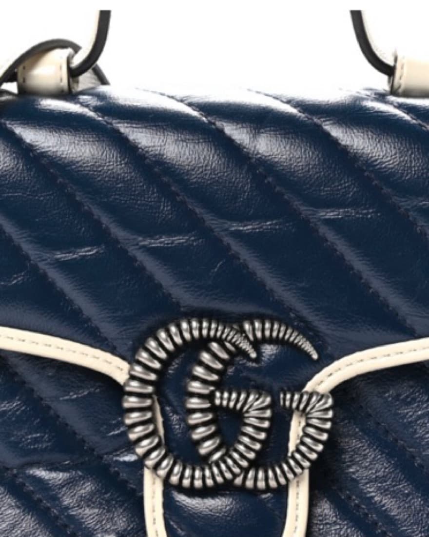 Gucci Mini Navy Bag  - Image 3