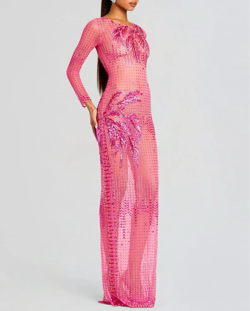 Retrofete Sammy Pink Gown - Image 1