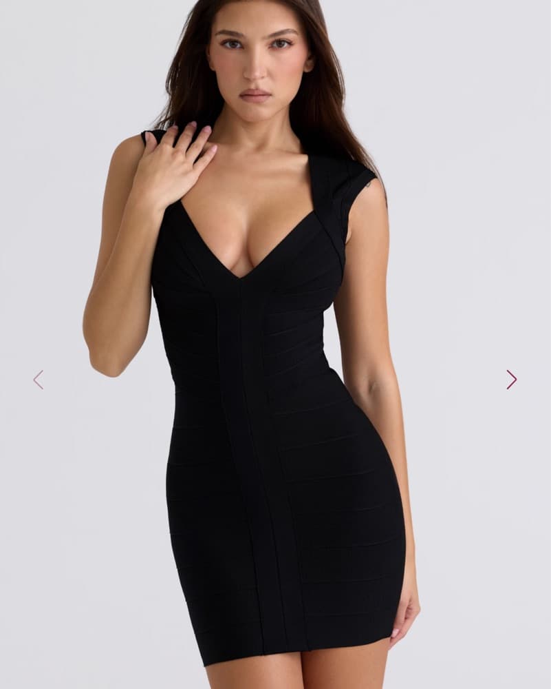 House of CB The Icon Black Bandage Dress - Image 1