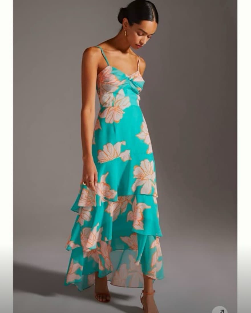 Anthropologie formal Floral Dress - Image 1
