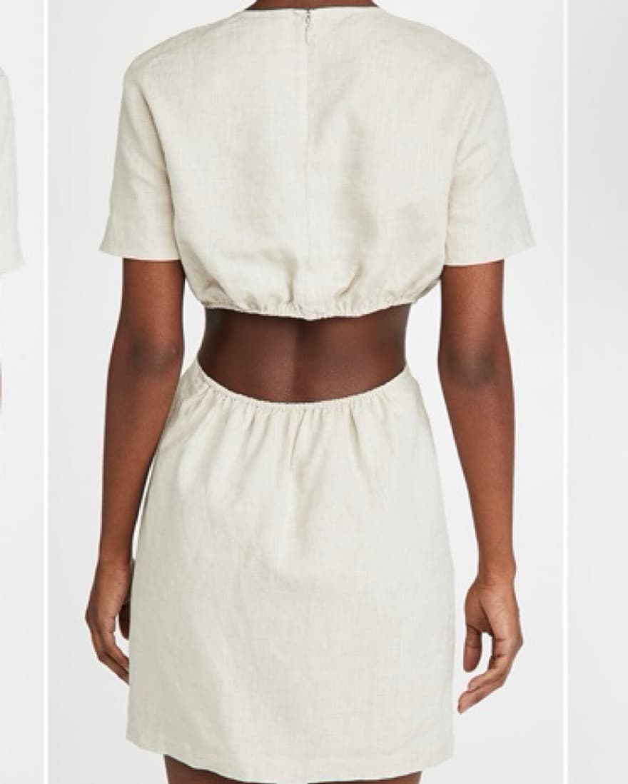 Staud Linen Mini Dress  - Image 3