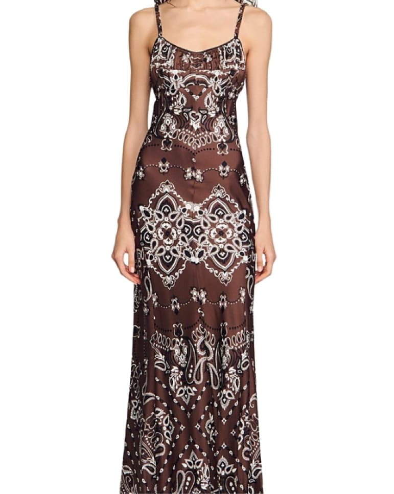 Sandro Silk Bandana Dress - Image 2