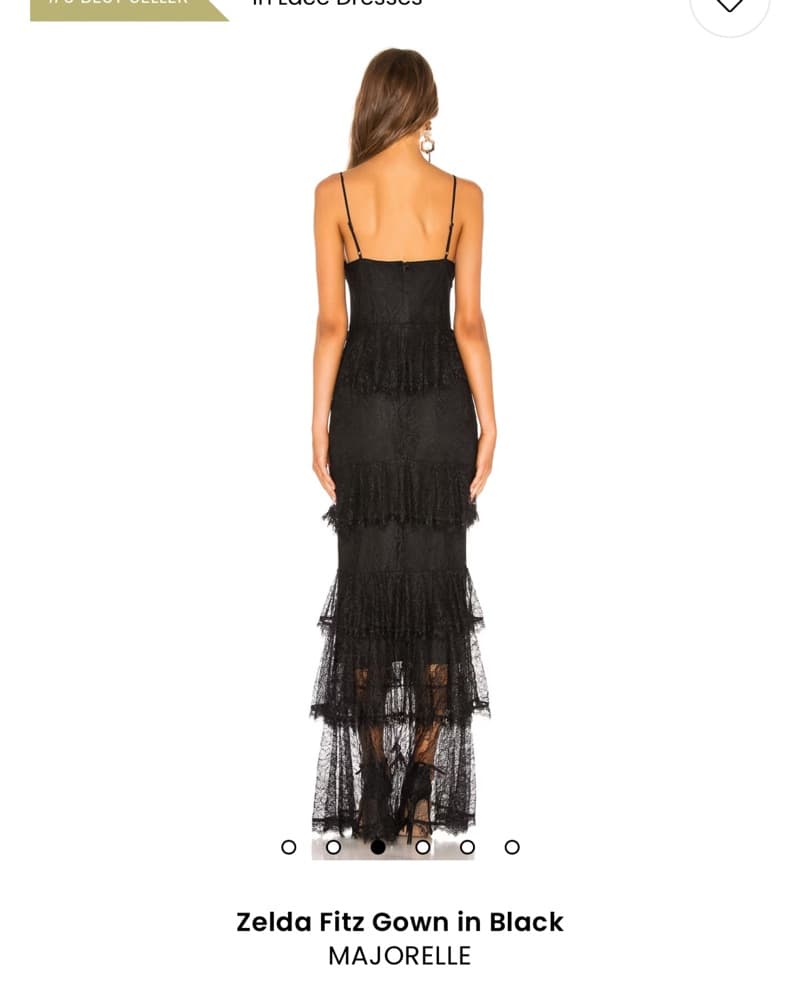 Zelda Fitz Gown in Black - Image 2