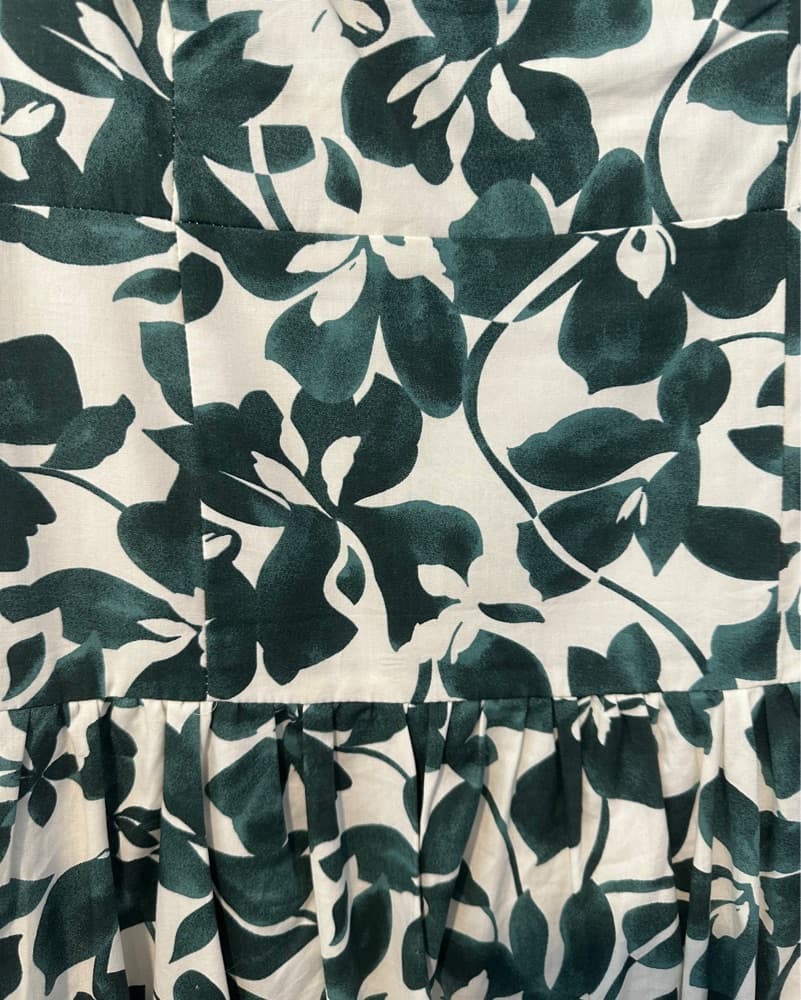 Moon River Green leaf midi dress - Image 2