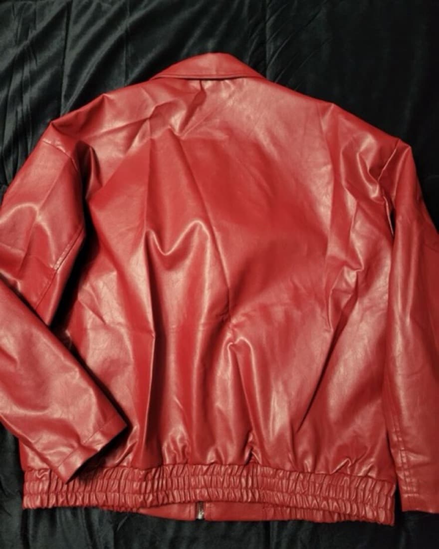 Burgundy Leather Jacket  - Image 2