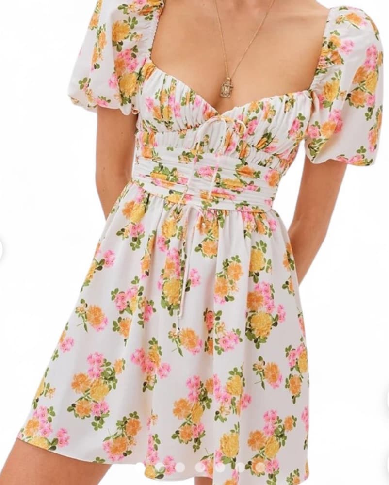 (Og $294) For Love & Lemons Floral Dress - Image 1