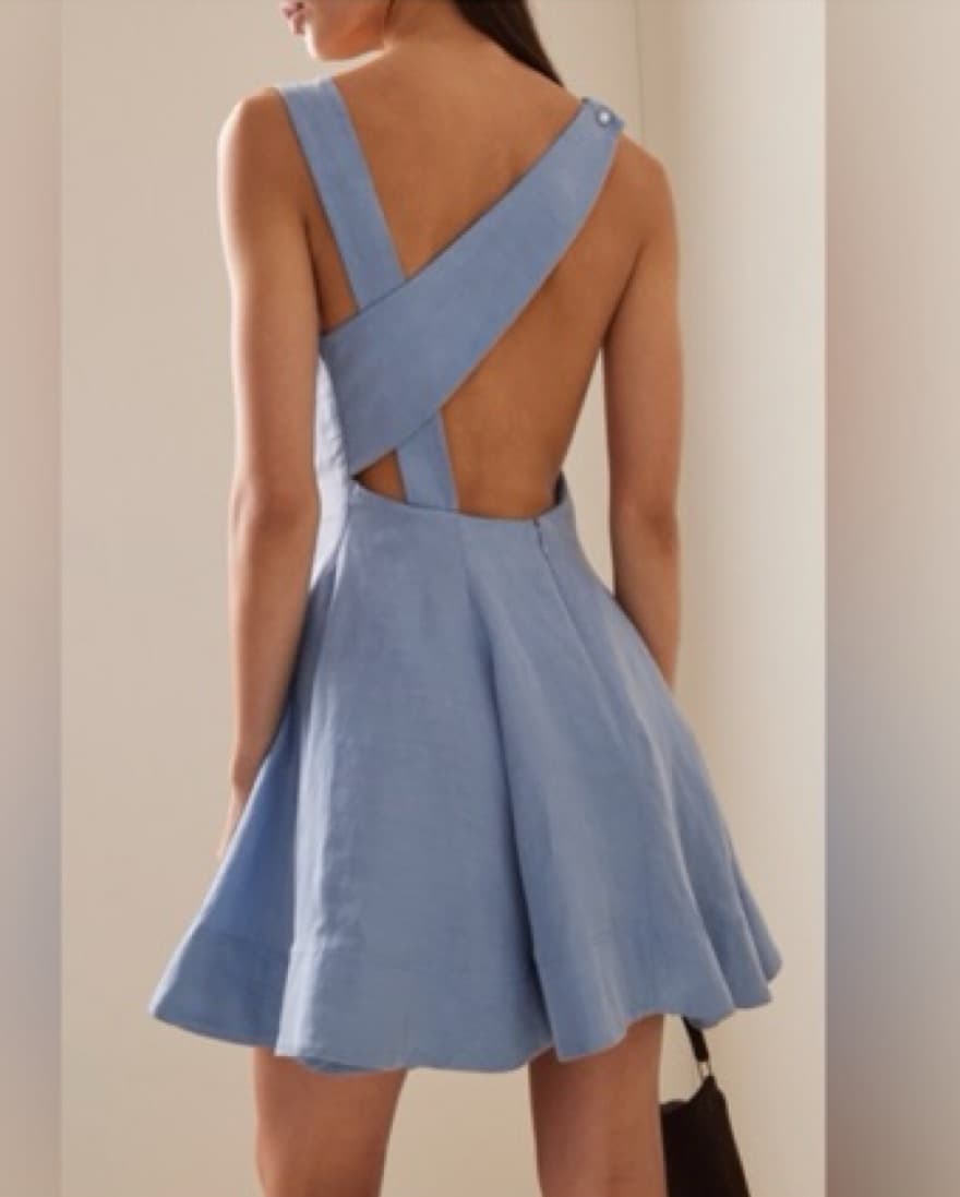 Blue Aje Asymmetrical Mini Dress - Image 2