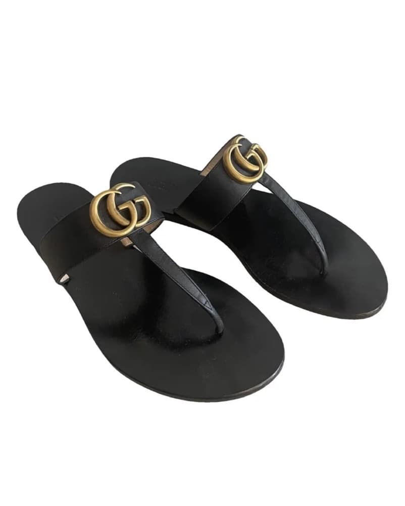 Authentic Gucci Marmont GG Thong Sandals - Image 1