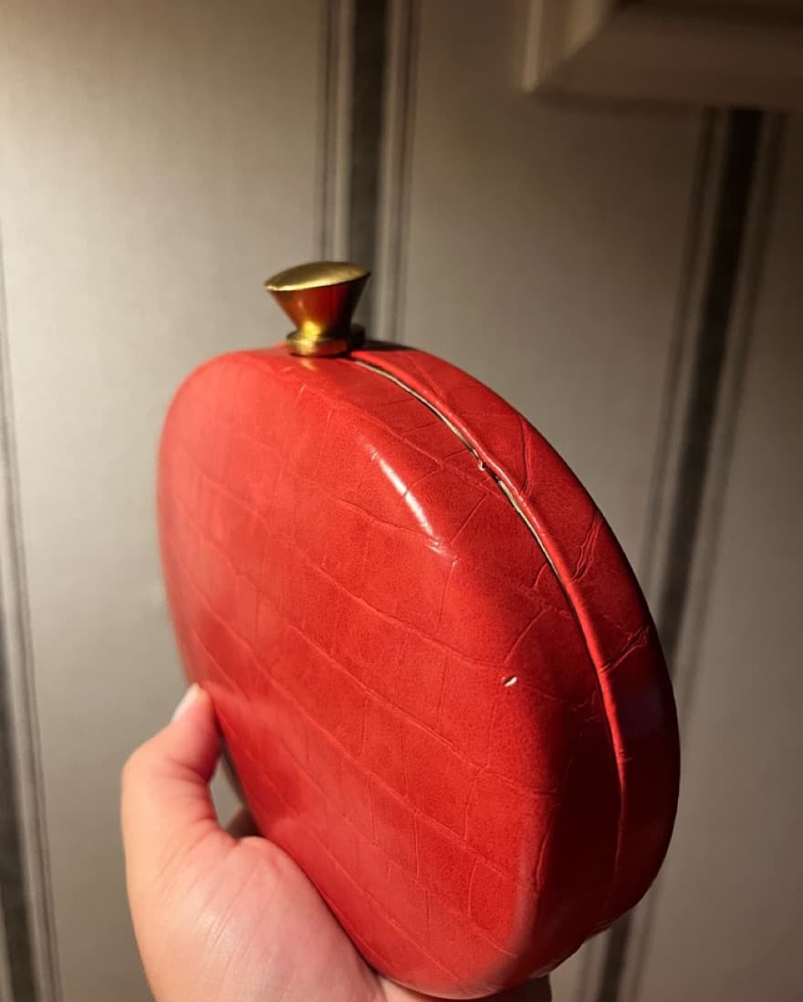 Sondra Roberts Red Clutch - Image 2