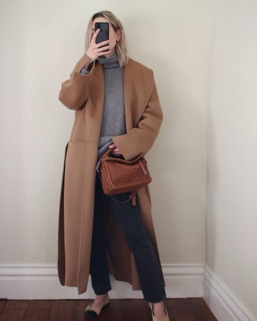 Toteme Belted Robe Camel Coat - Image 3