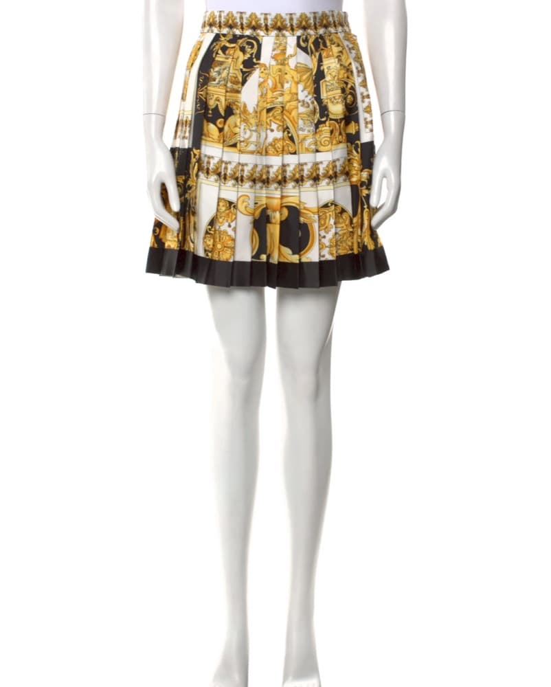 Versace Silk Mini Skirt | 40 - Image 2