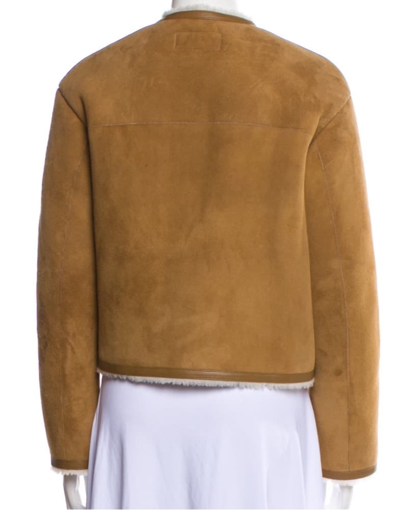 Nili Lotan Lamb Fur Suece Jacket - Image 3