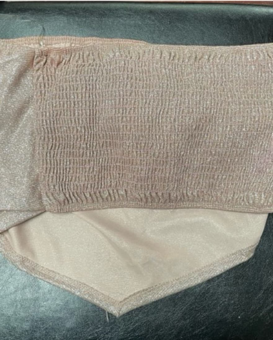 Strapeless Cropped Sparkley Top - Image 4