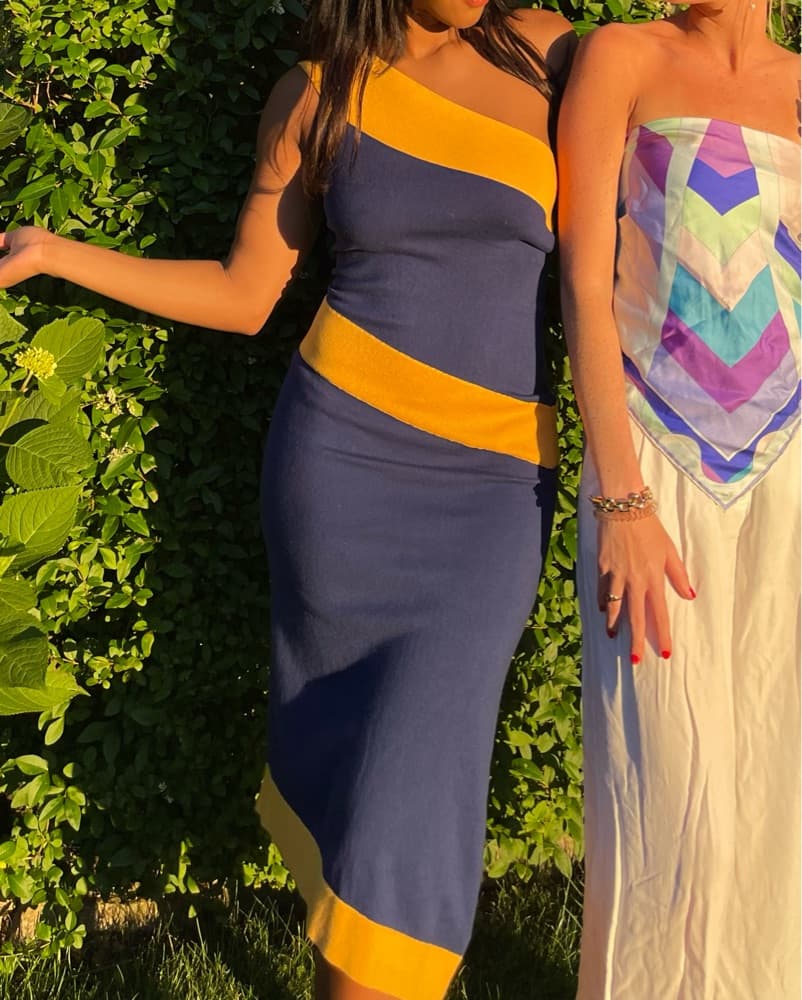 Vibrant Color Block Dress - Image 5