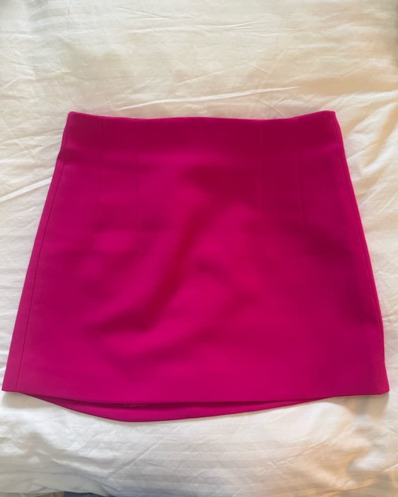 Hot Pink Zara Mini Skirt - Image 2