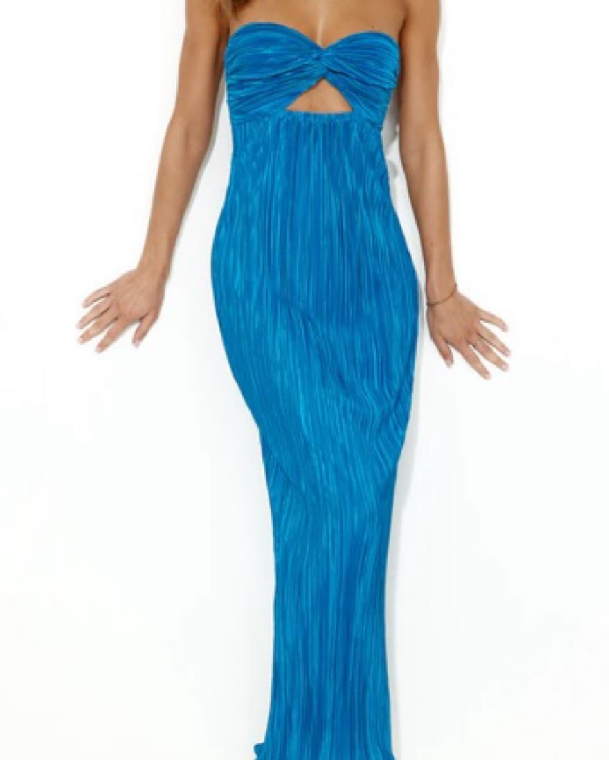 WEARING THIS TONIGHT PLISSE STRAPLESS - Image 1