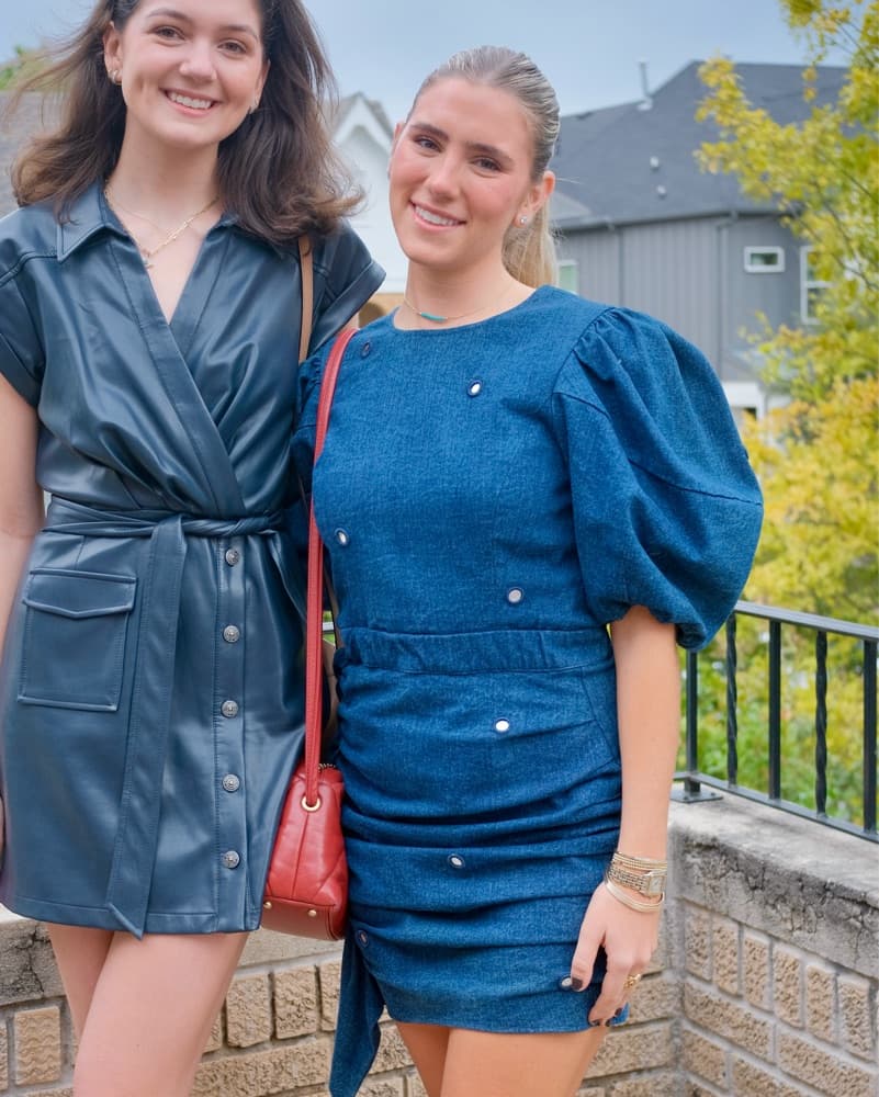 Rhode Pia Dress In Denim - Image 1