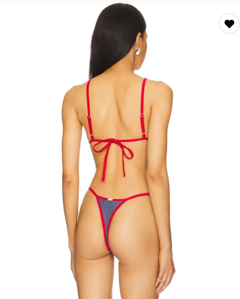 Lumi Bikini In Denim And Red  - Image 2