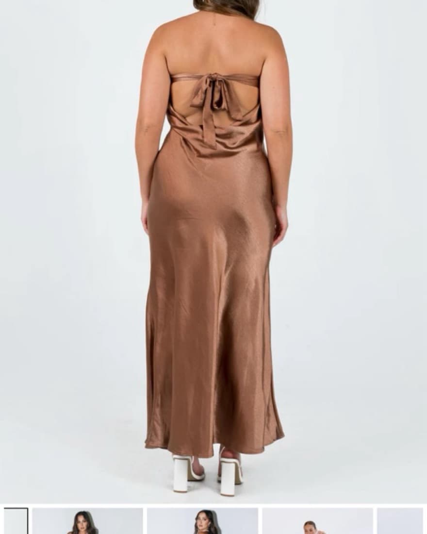Princess Polly Satin Maxi Dress - Image 3