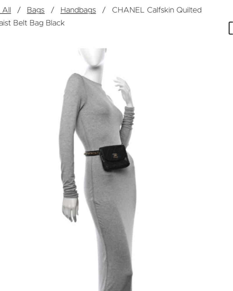 80s VINTAGE CHANEL BELT BAG - Image 3