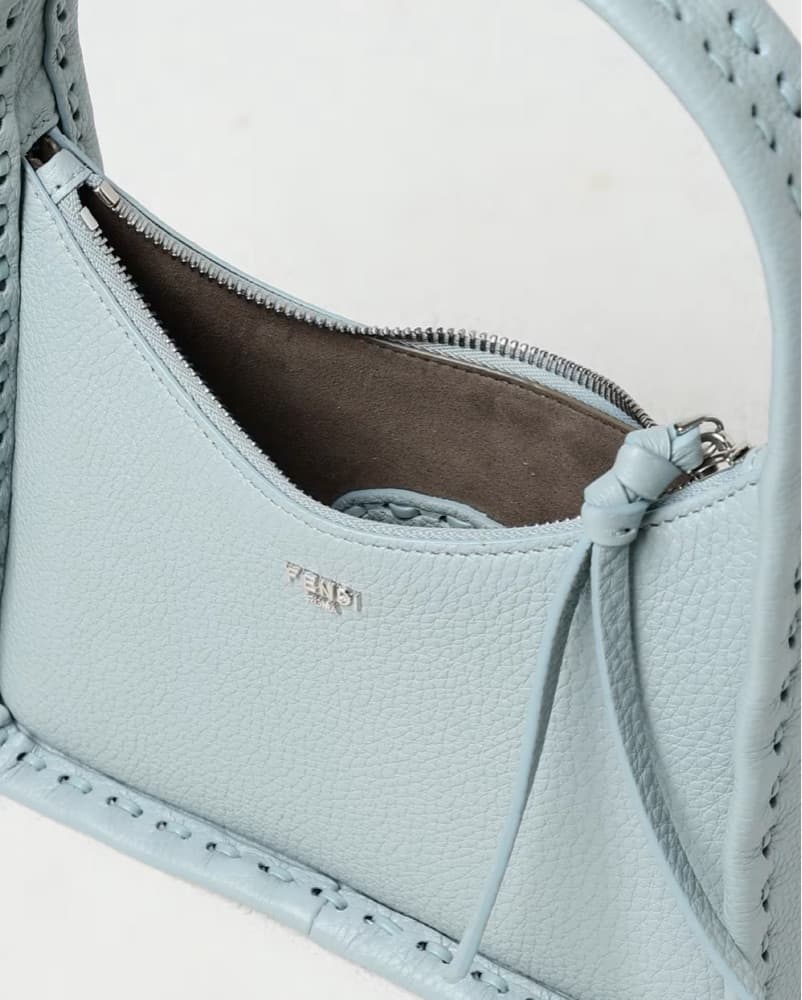 Fendi Mini Leather Hobo Bag - Image 4