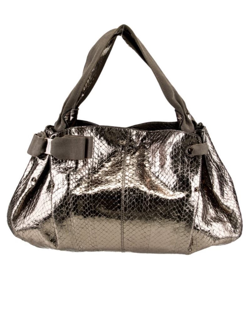 Salvatore Ferragamo Snakeskin Tote - Image 1