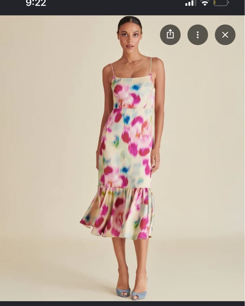 Steve Madden Square Neck Flower Dress  - Image 4