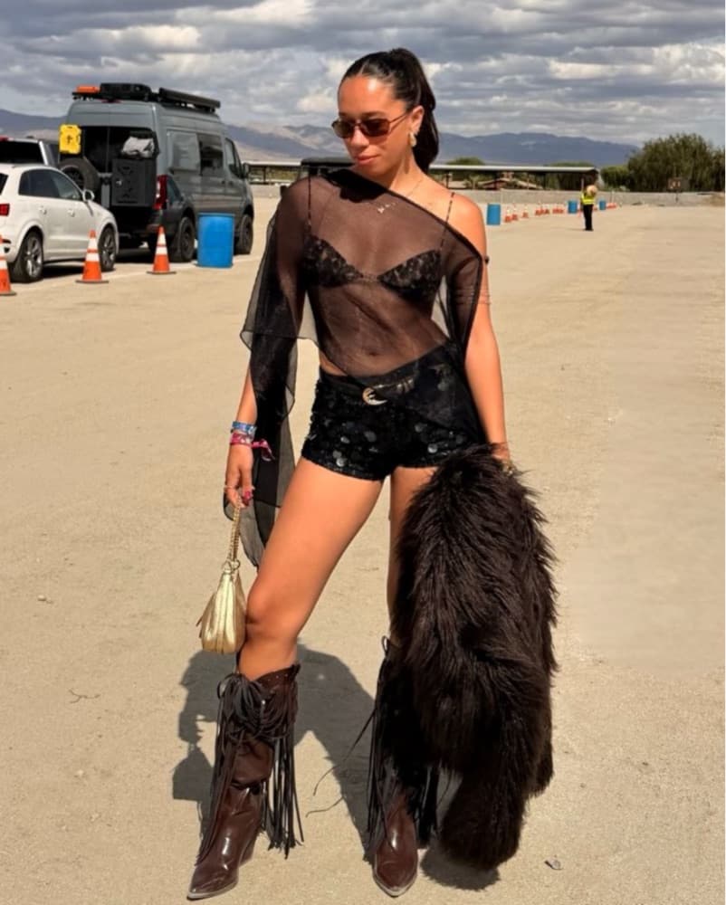Black Multi Sequin Booty Shorts - Image 1