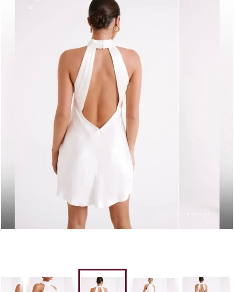 Mehski White Mini Dress - Image 2