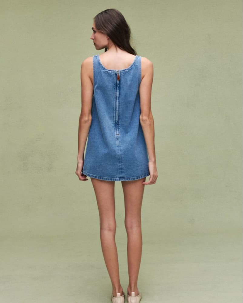 Parke Denim Mini Dress - Image 2